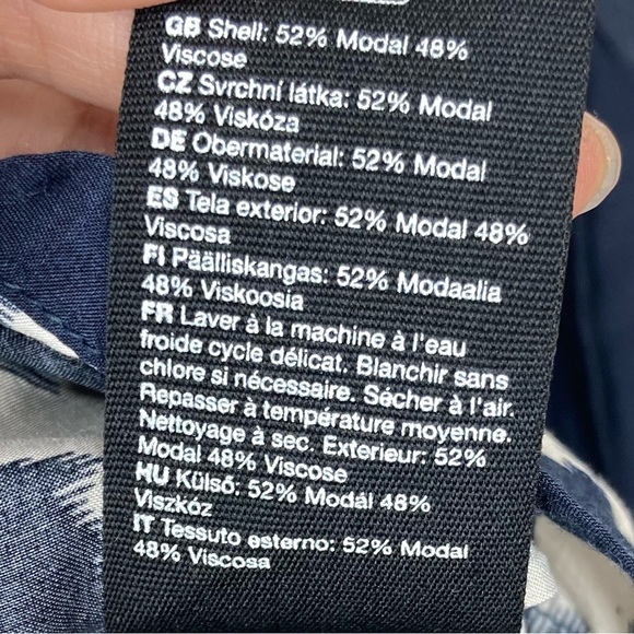 & Other Stories Womens Long sleeve top 6 Navy White Button Down - Picture 14 of 15